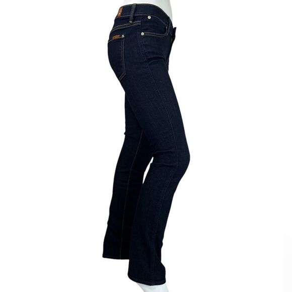 7 For All Mankind Blue The Modern Straight Leg Jean Size 30 - Picture 1 of 15